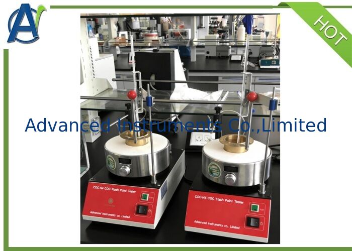 Manual Cleveland Open Cup Flash Point Tester with 0~800W Adjustable Heating Power for ASTM D92 and ISO 2592 Compliance